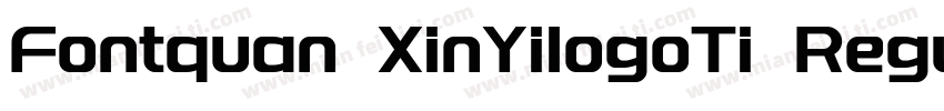 Fontquan XinYilogoTi Regula字体转换